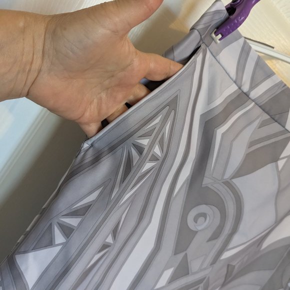 POLO GOLF skOrt | Grey ART DECO Print | 10 | EUC | Ralph Lauren | Quick Dry - Picture 4 of 9